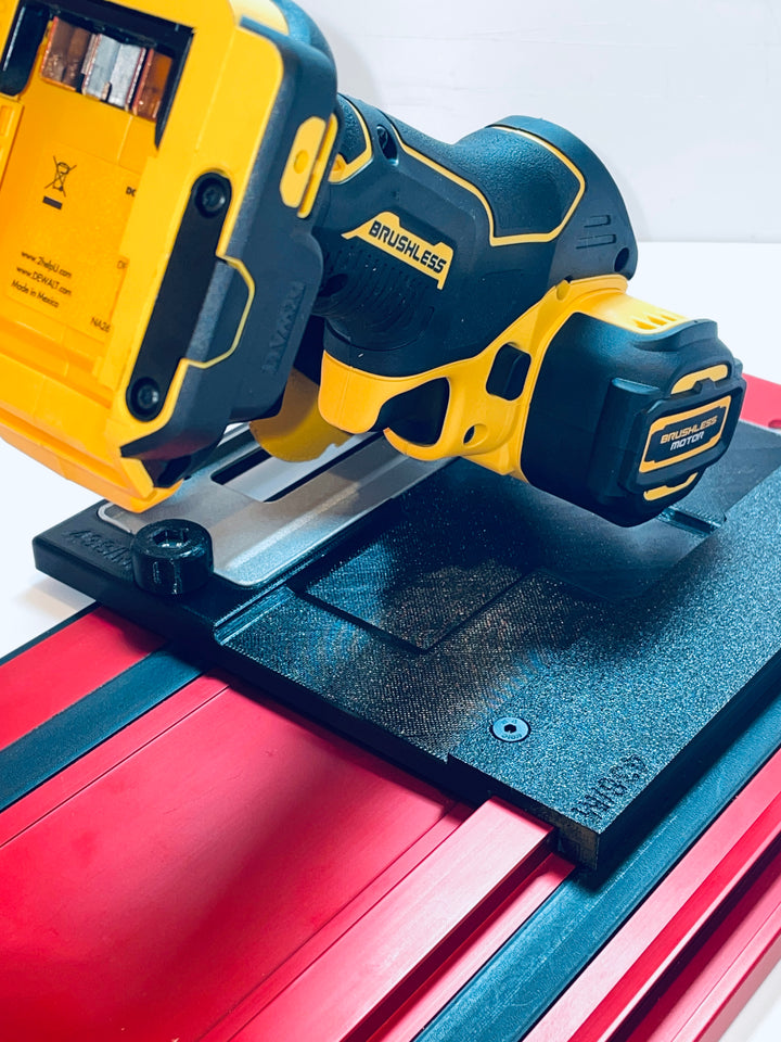 DeWalt DCS438 90° Straight Tile Adapter Base | Compatible with Milwaukee Guide Rails