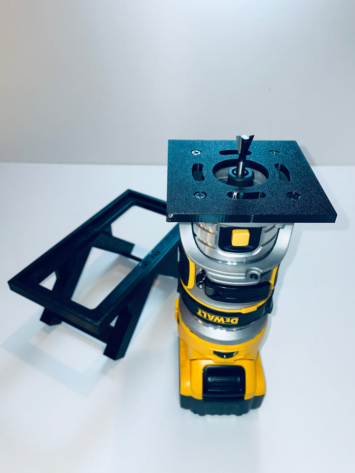 Corner Inlay Jig for DeWalt DCS600 Router Trimmer – Decorative Corner Slot Cutting Tool
