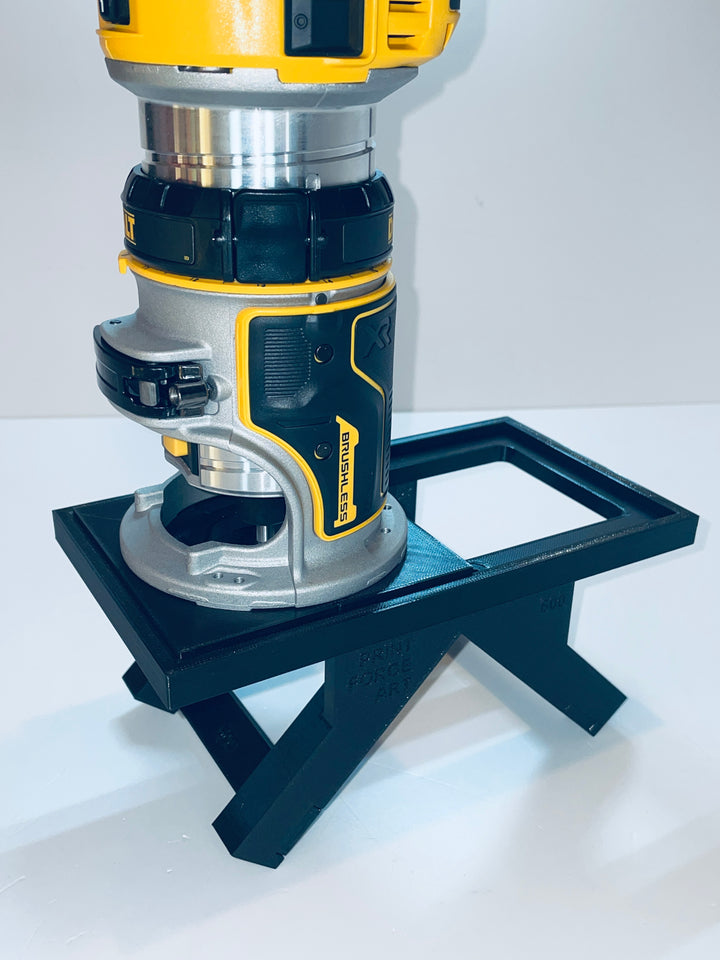 Corner Inlay Jig for DeWalt DCS600 Router Trimmer – Decorative Corner Slot Cutting Tool