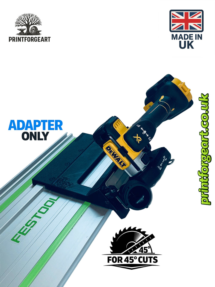 DeWalt DCS438 45° Angle Tile Adapter Base | Compatible with Festool Guide Rails