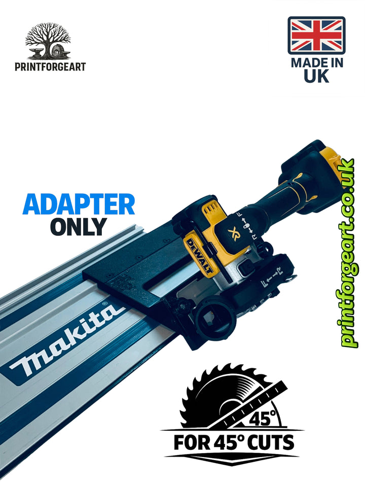 DeWalt DCS438 45° Angle Tile Adapter Base | Compatible with Makita Guide Rails