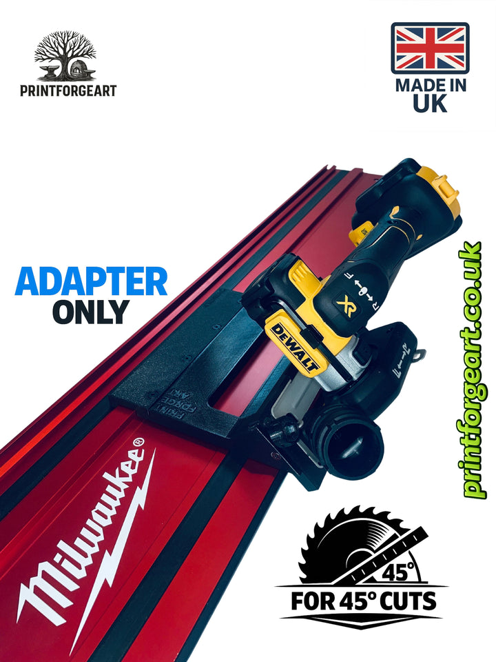 DeWalt DCS438 45° Angle Tile Adapter Base | Compatible with Milwaukee Guide Rails