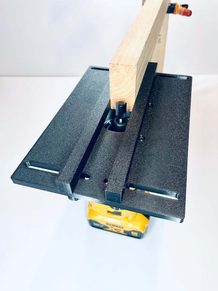 DeWalt DCW600 Router Edge Guide Adjustable Parallel Adapter Jig for Trim Routing