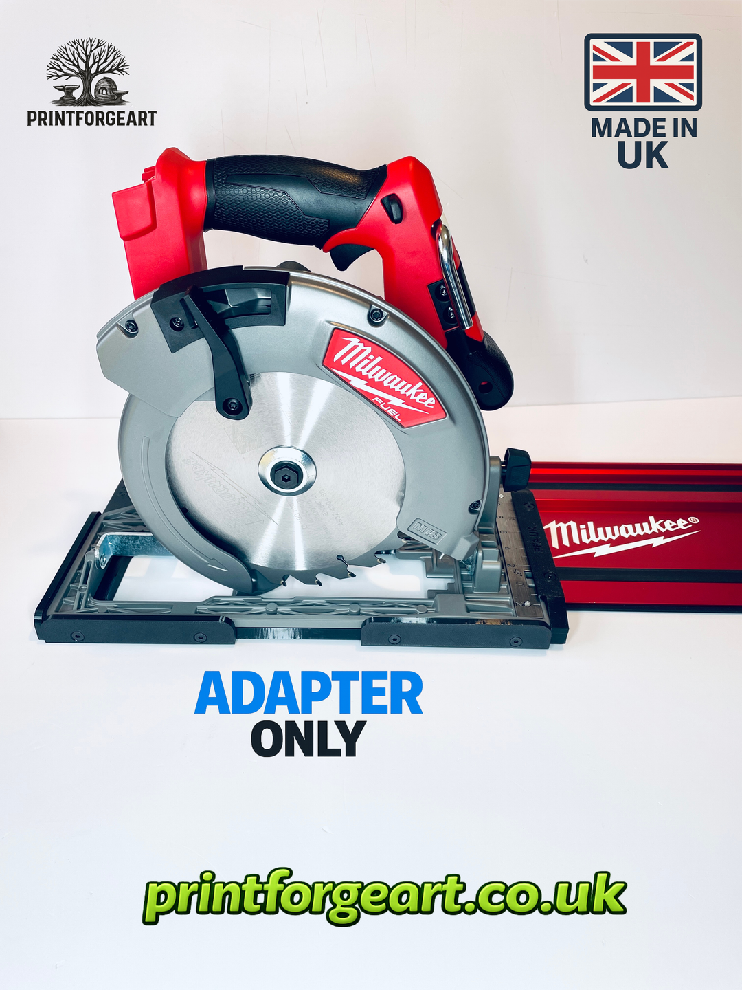 Milwaukee M18 CCS66 / 2732-20 FUEL Circular Saw Guide Rail Adapter Base Plate for Milwaukee Guide Rails