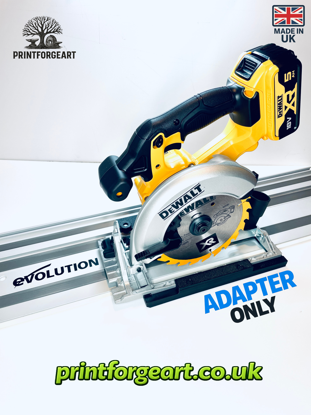 DeWalt DCS391 &amp; DCS565 Guide Rail Adapter for Evolution Guide Rails