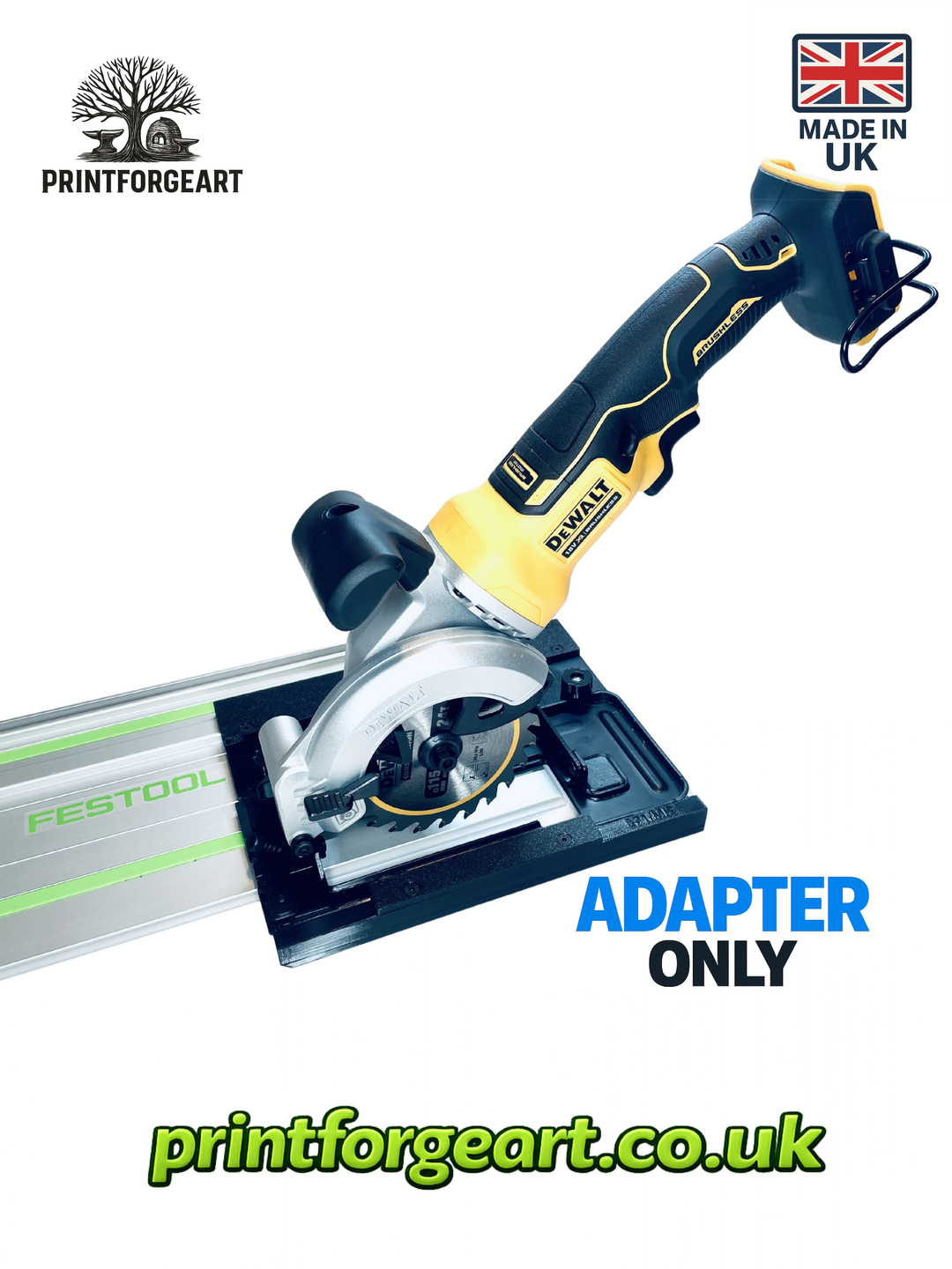 Dewalt DCS571 Guide Rail Adapter Base for Festool Guide Rail Track