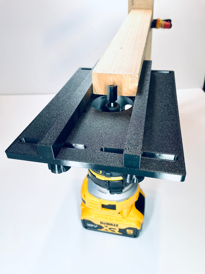 DeWalt DCW600 Router Edge Guide Adjustable Parallel Adapter Jig for Trim Routing