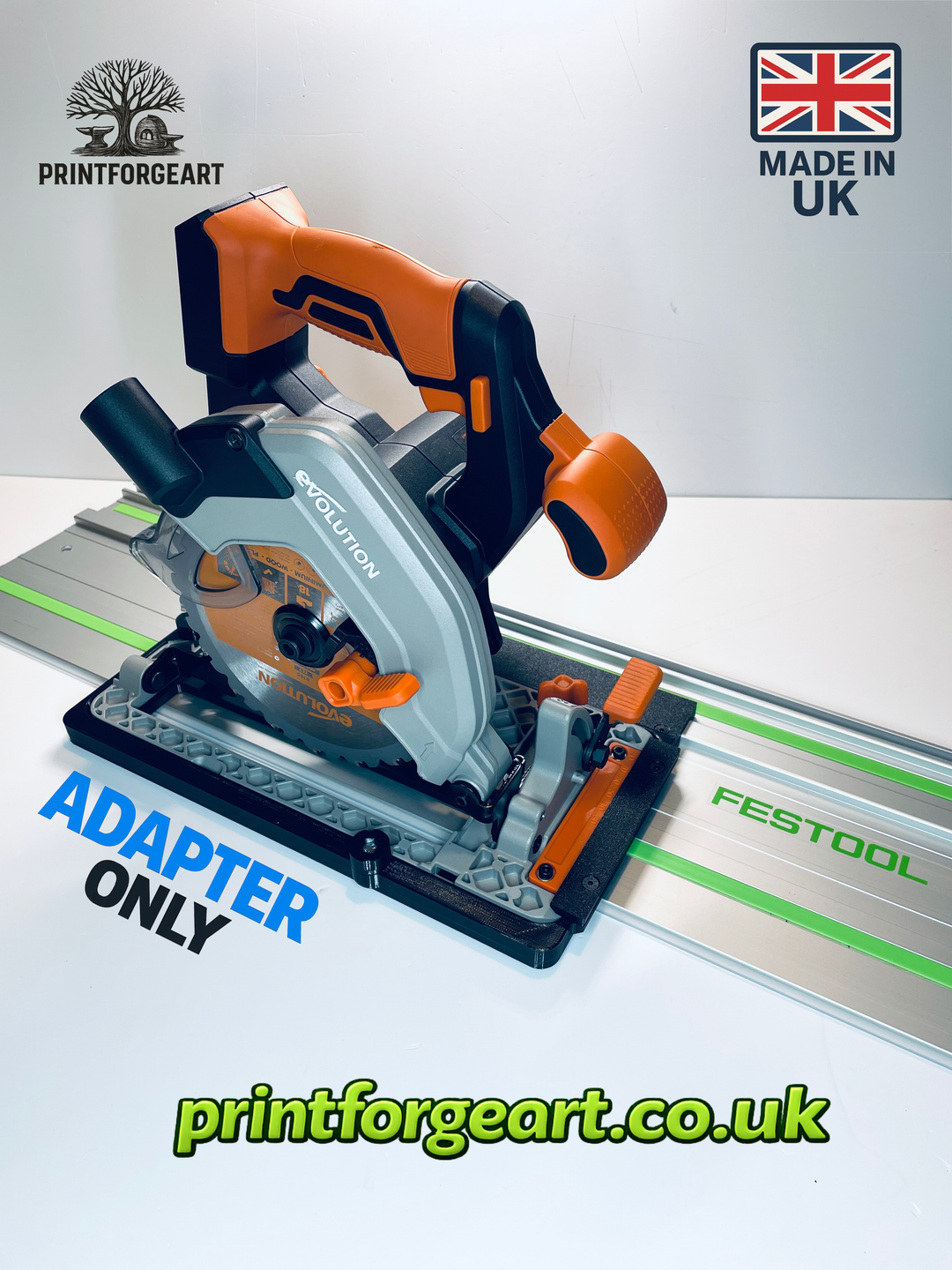 Evolution R165CCS-Li EXT Guide Rail Adapter for Festool Track System