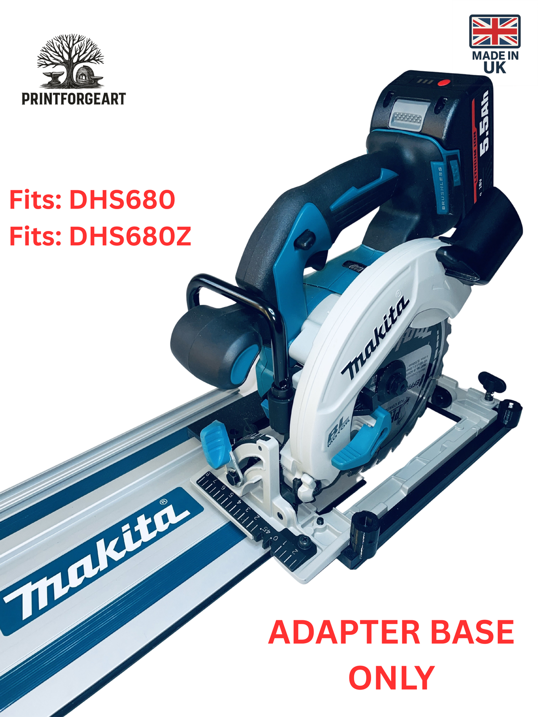 Makita DHS680 DHS680Z  Guide Rail Adapter Base for Makita Guide Rail Track