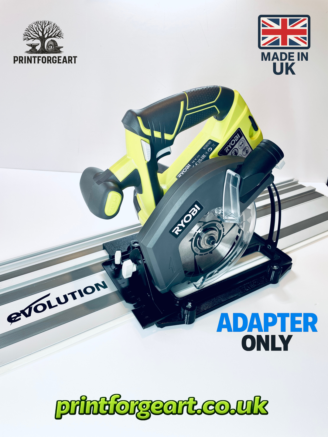 Ryobi R18CSP-ONE Adapter Base for Evolution Guide Rail Track